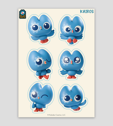 Kairos the Owl Sticker Sheet Single Item