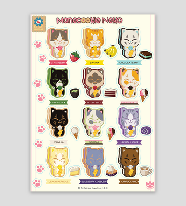 Manecookie Neko Sticker Sheet Single Item