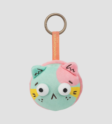 Meowcaron Plush Bag Charm - Scared Single Item
