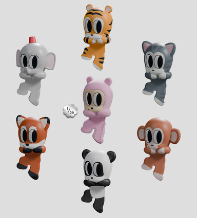 Tiny Shiny Hineys Peekers Blind Box Single Item